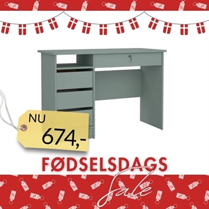 Function Plus Skrivebord - Olivengrøn